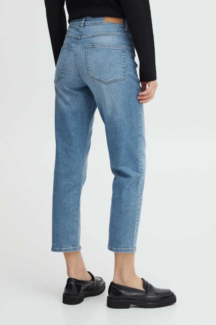 ICHI Twiggy Raven jean in light blue
