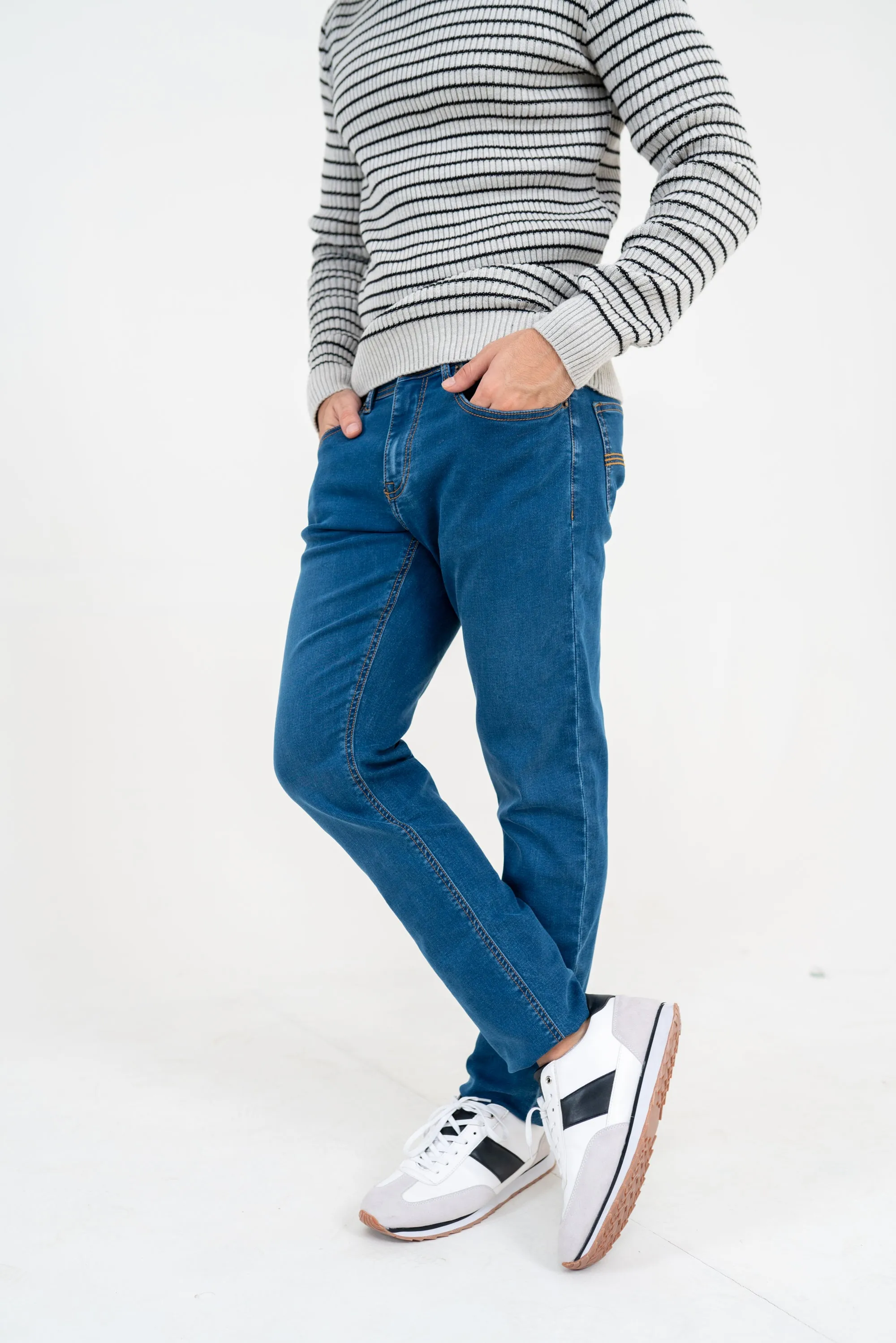 Ink-Blue Slim Fit Jeans