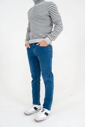 Ink-Blue Slim Fit Jeans