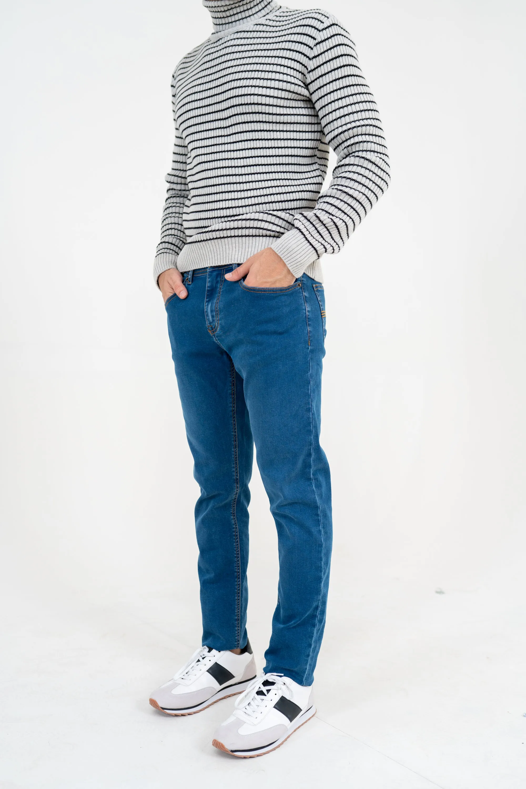 Ink-Blue Slim Fit Jeans