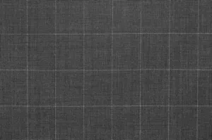 Iron Grey With White Block Windowpane Suit