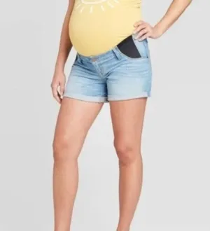 Isabel maternity “midi” denim shorts - 2/26 (small)
