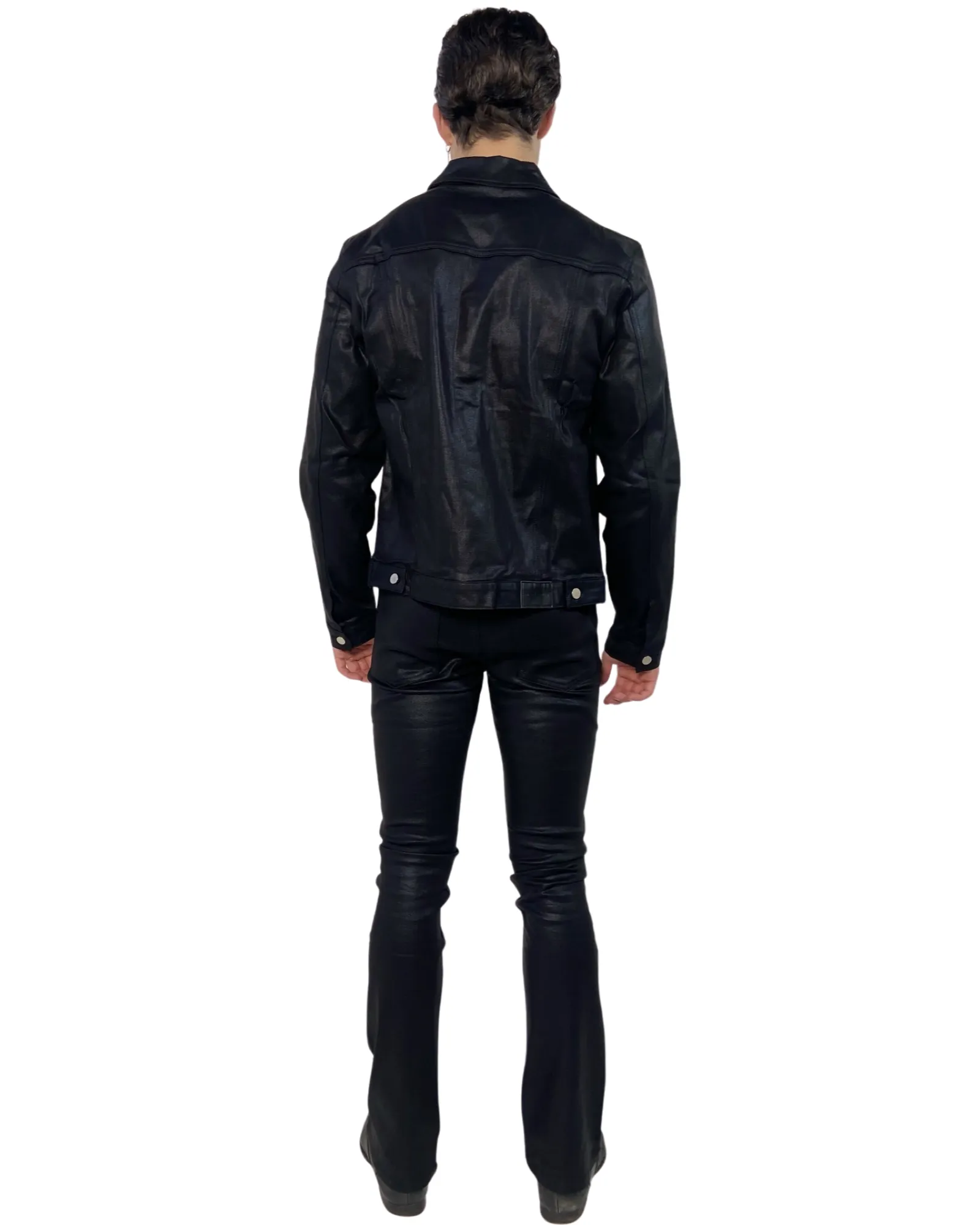 Jacquard Wax Denim Jeans