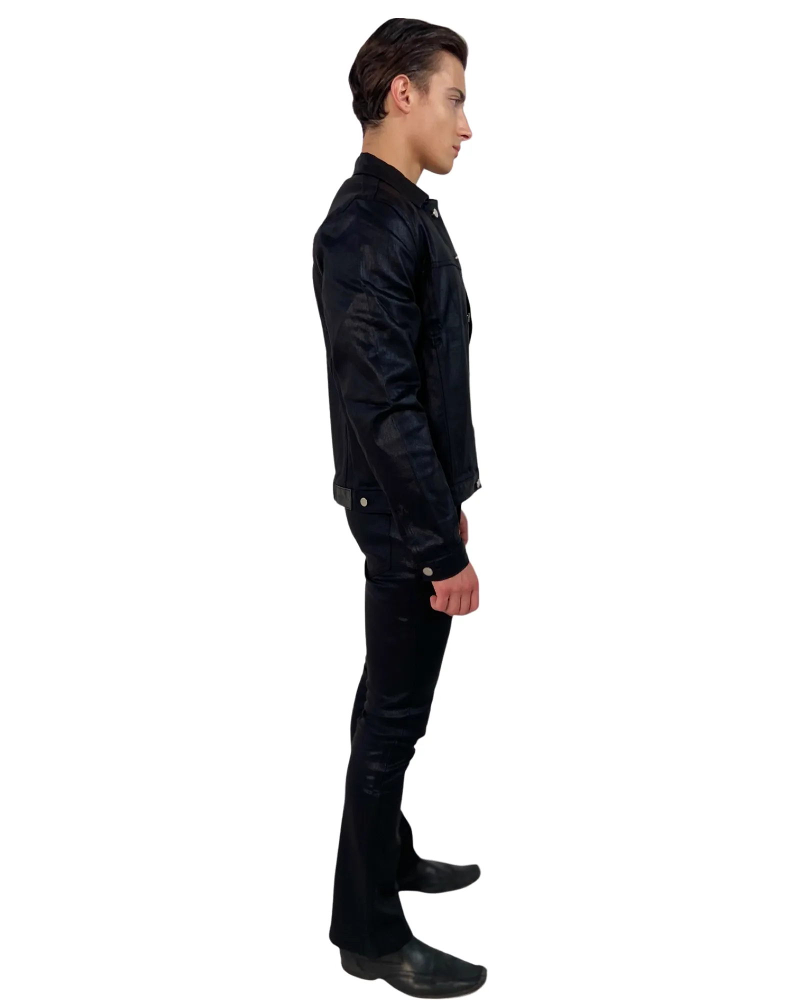 Jacquard Wax Denim Jeans