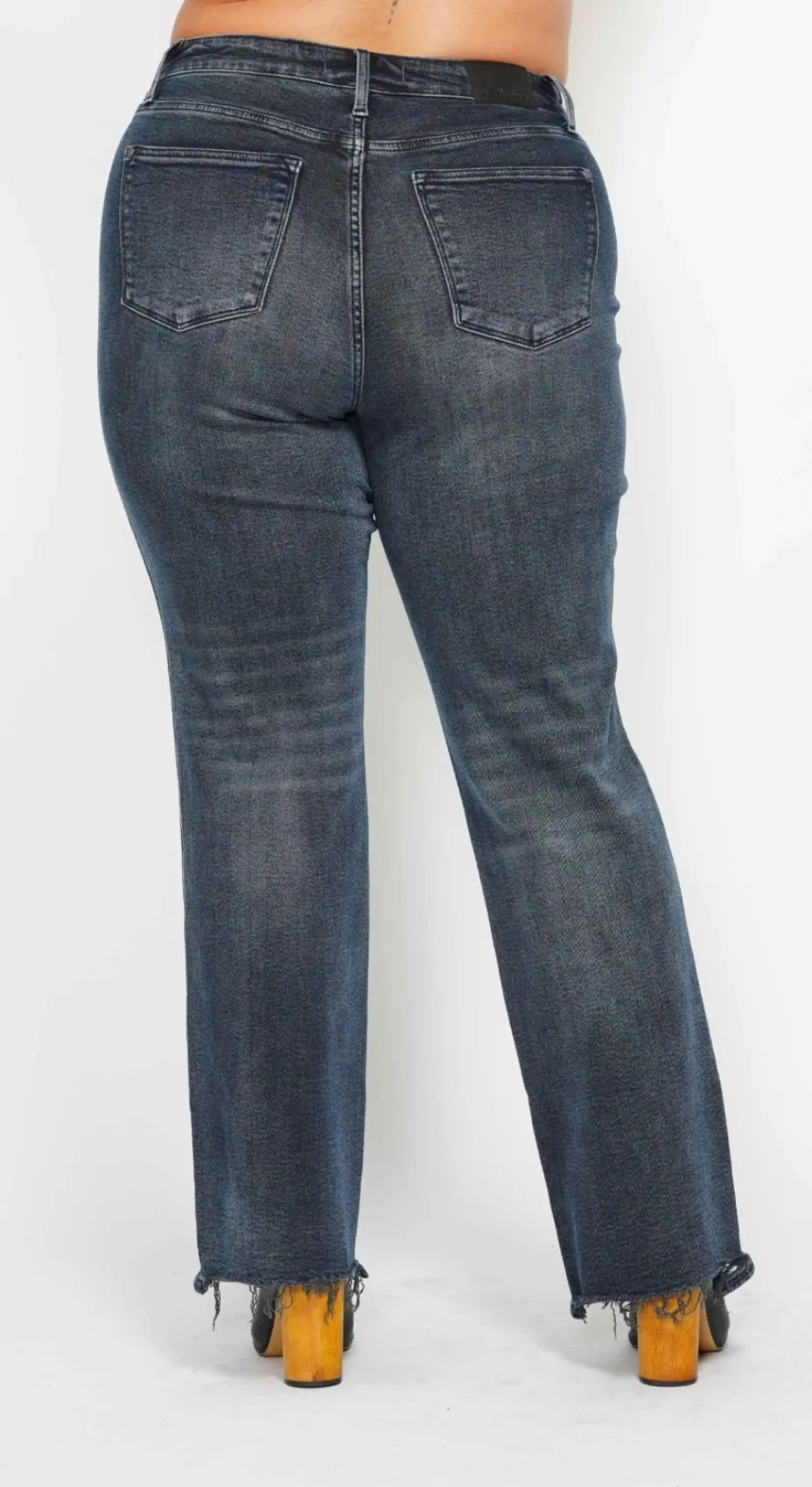   JB Button Fly Straight Jeans