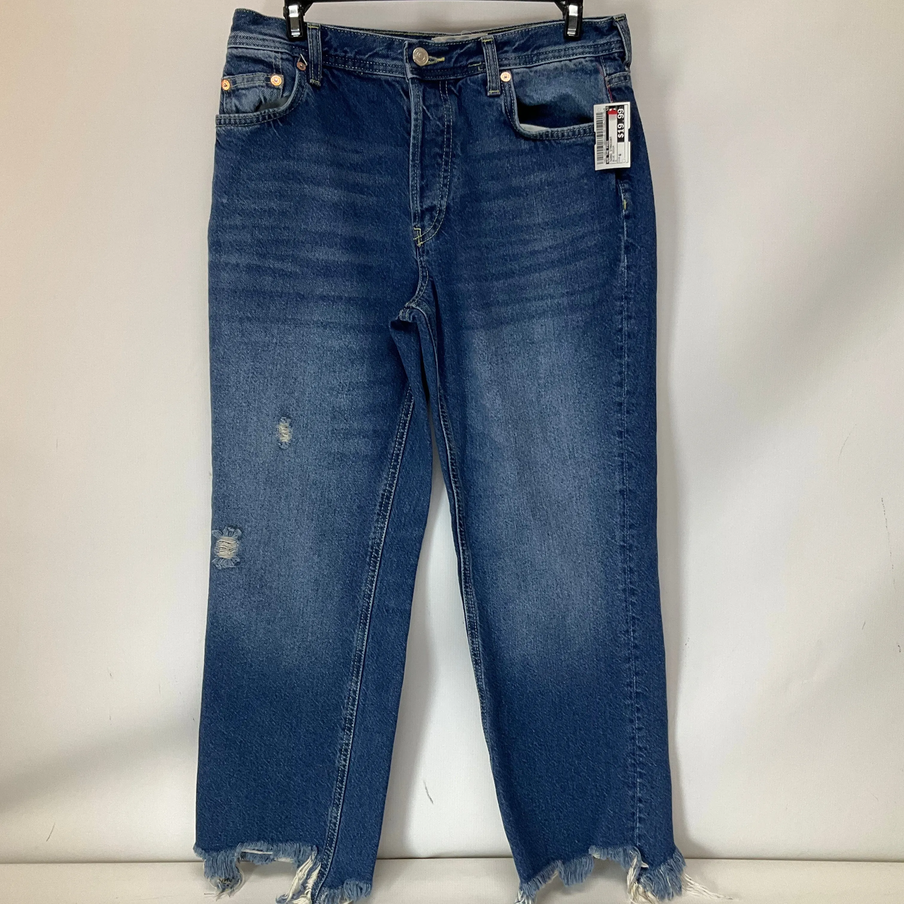 Jeans Straight By We The Free In Blue Denim, Size: 6