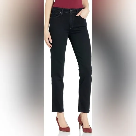 Joe’s The Mills high rise straight ankle Blk jeans