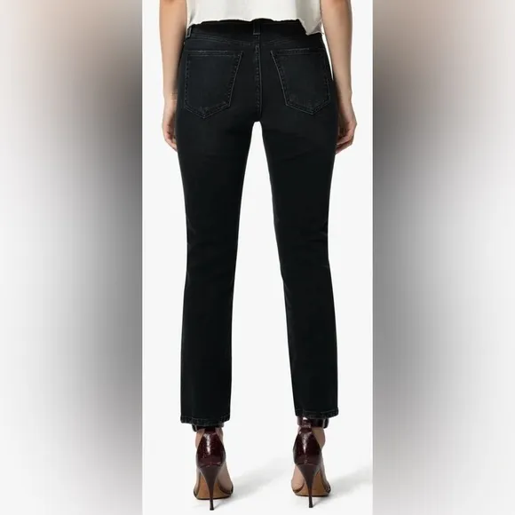 Joe’s The Mills high rise straight ankle Blk jeans