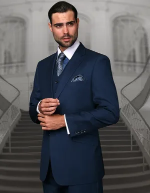 JOHNSTON INDIGO REGULAR FIT 3 PC SUIT