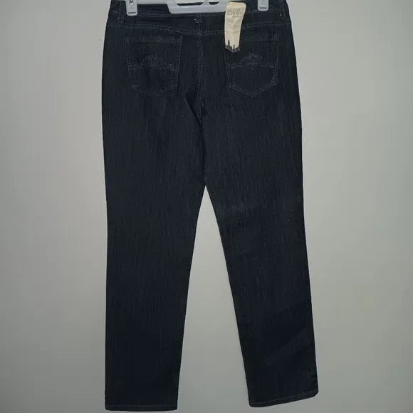 Jones New York women's Jeans size 14 Lexington straight leg black