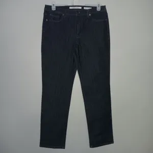 Jones New York women's Jeans size 14 Lexington straight leg black