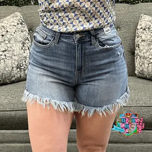 Judy Blue Fringe Hem Shorts