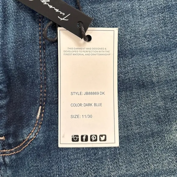 Judy Blue High Waist Tummy Control Classic Straight Leg Jeans Size 11/30…
