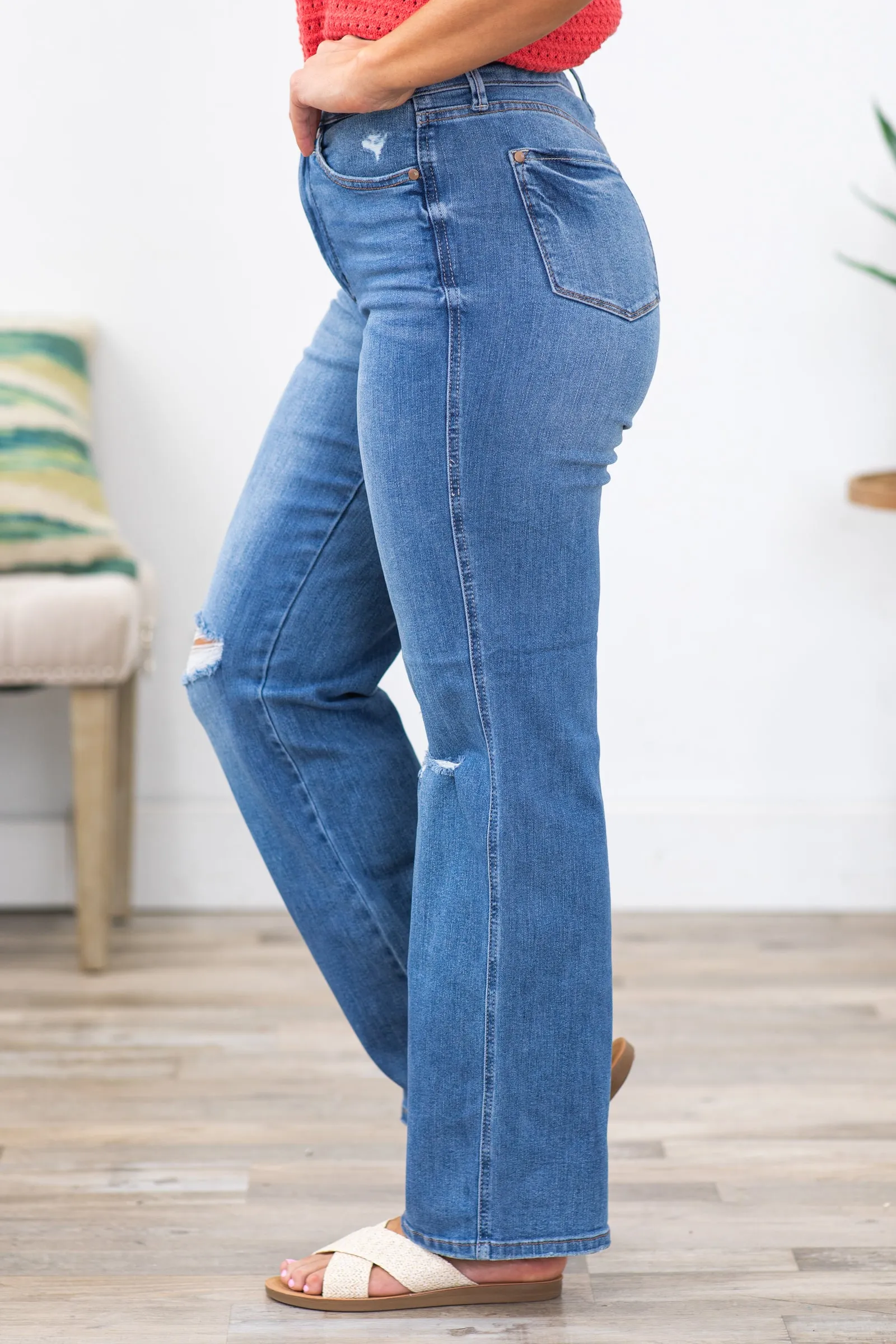 Judy Blue Tummy Control Straight Leg Jeans