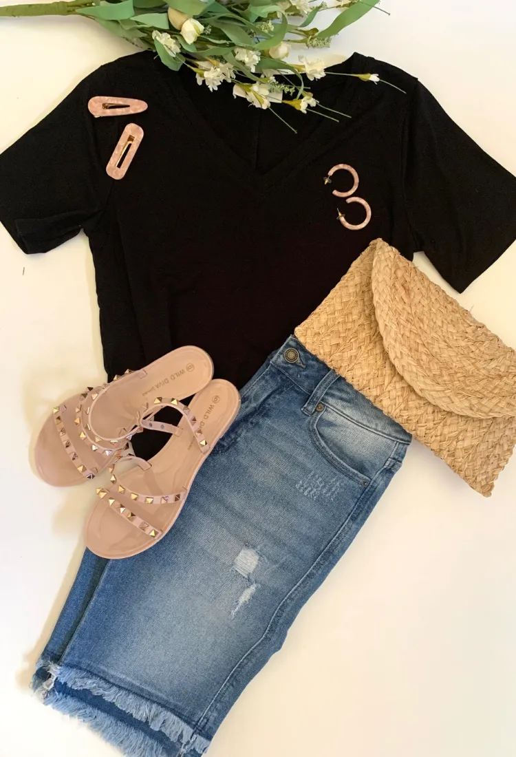 Kan Can Fringe Bermuda Shorts