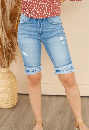 Kan Can Fringe Bermuda Shorts