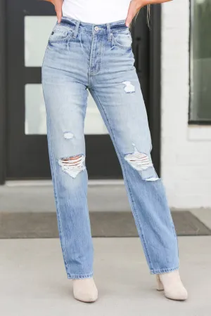 Kancan High Rise 90's Straight Jean