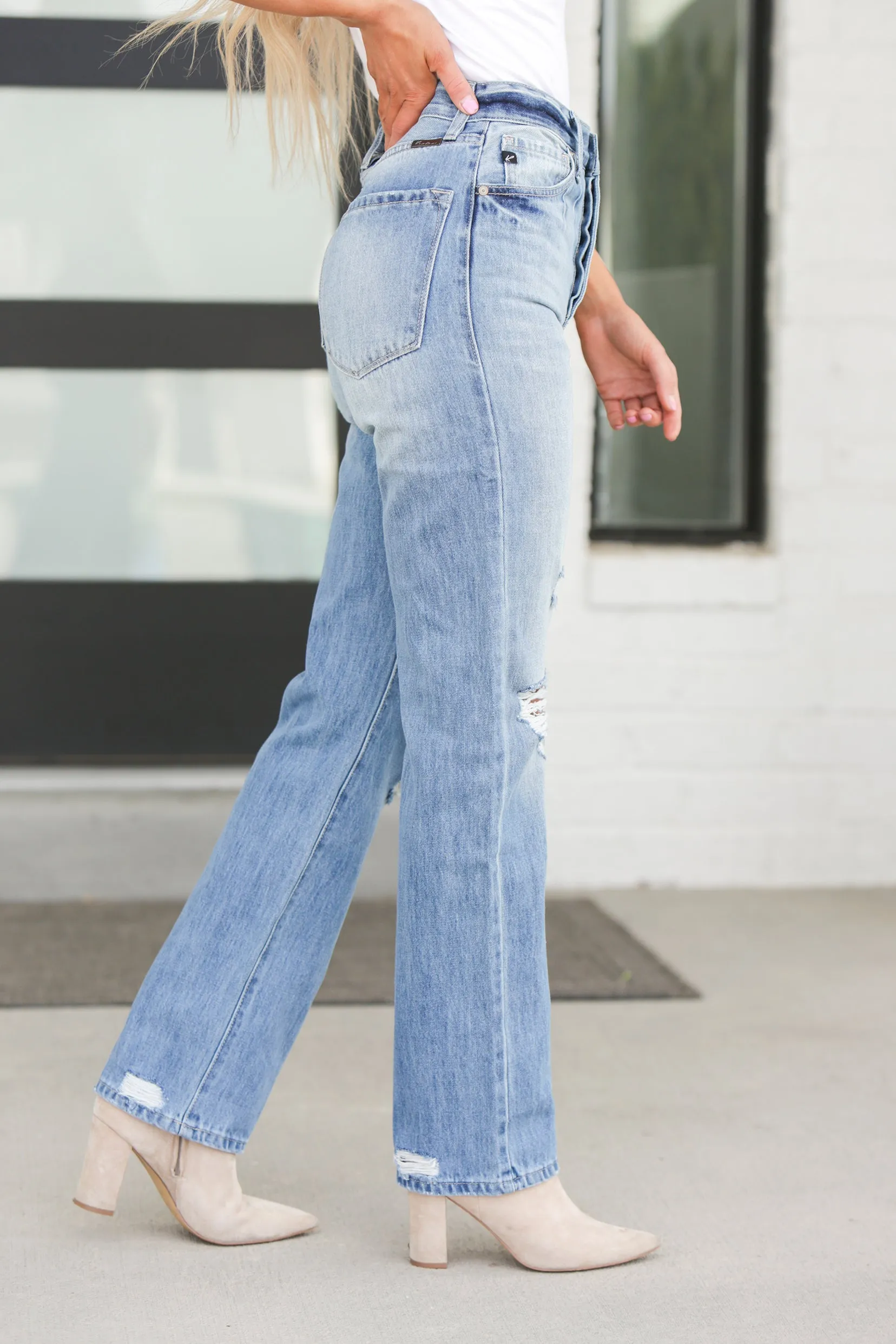 Kancan High Rise 90's Straight Jean