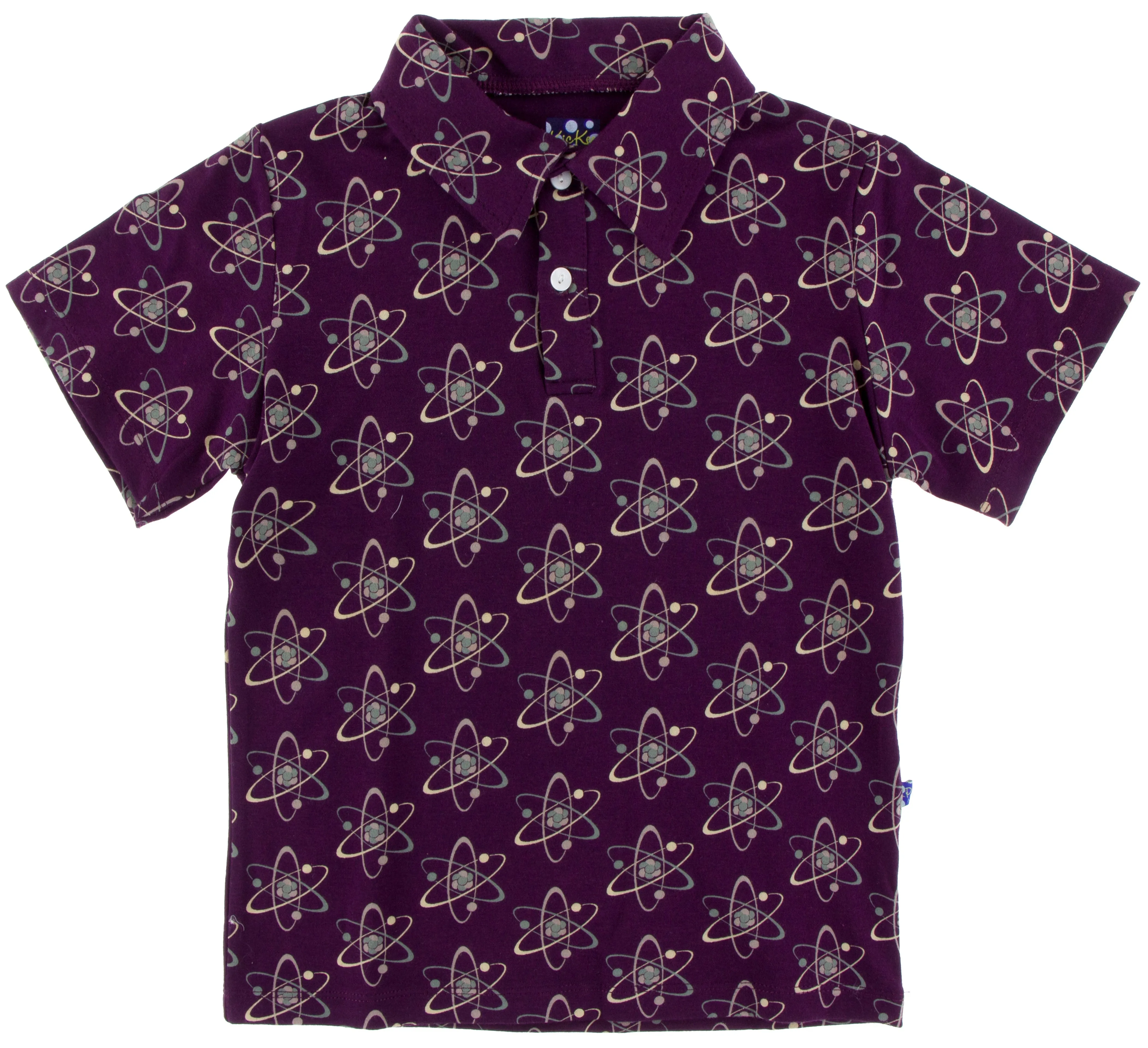 KicKee Pants Wine Grapes Atoms S/S Performance Polo