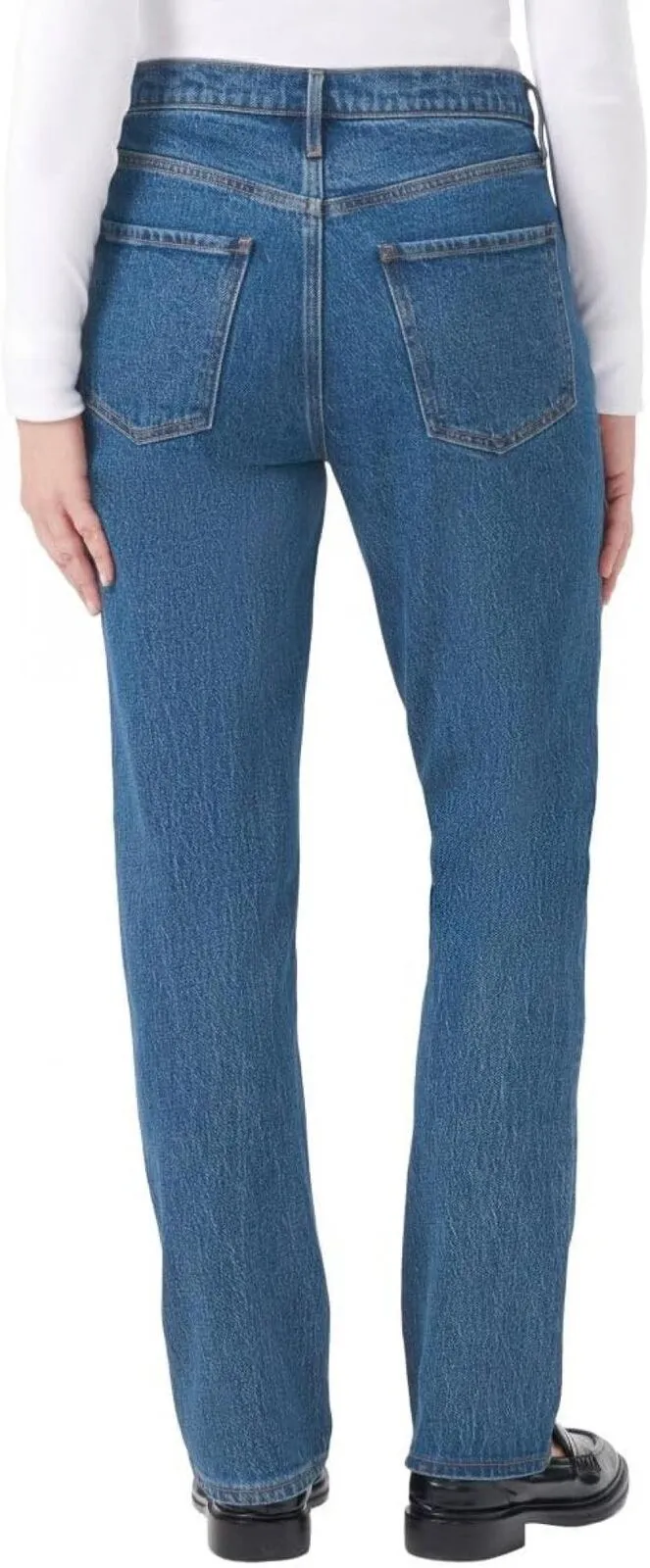 Kirkland Signature Women's High-Rise Straight Leg Jeans 7771739 Blue 16