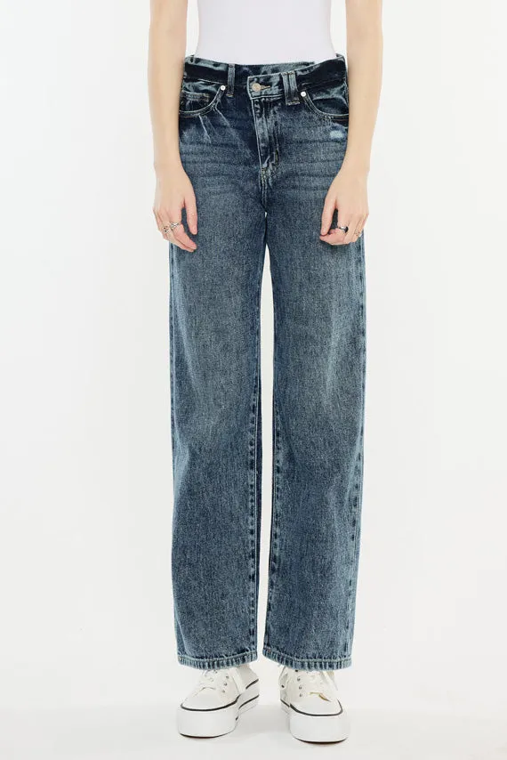 Kora High Rise 90's Straight Leg Jeans