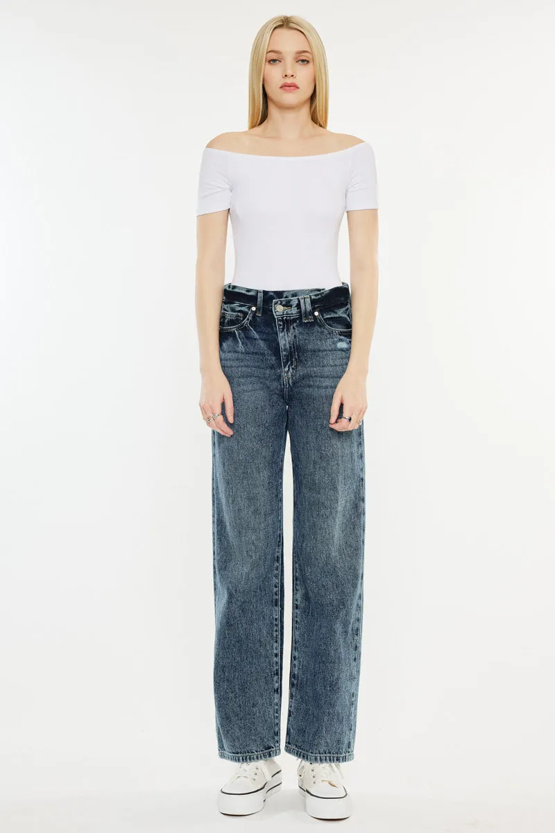 Kora High Rise 90's Straight Leg Jeans