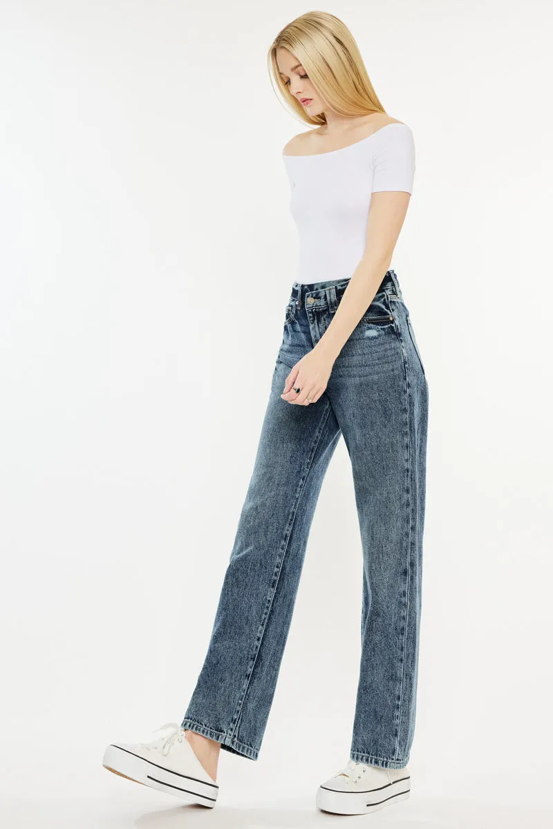 Kora High Rise 90's Straight Leg Jeans