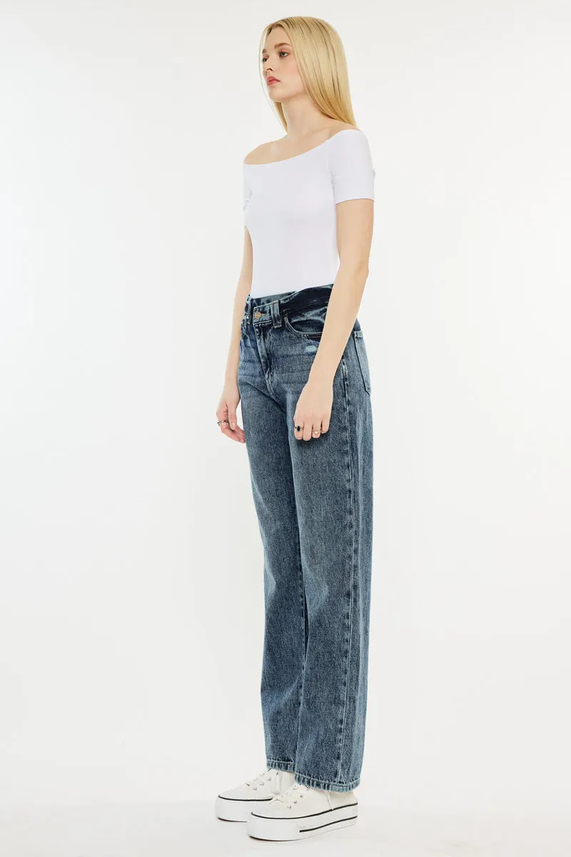 Kora High Rise 90's Straight Leg Jeans