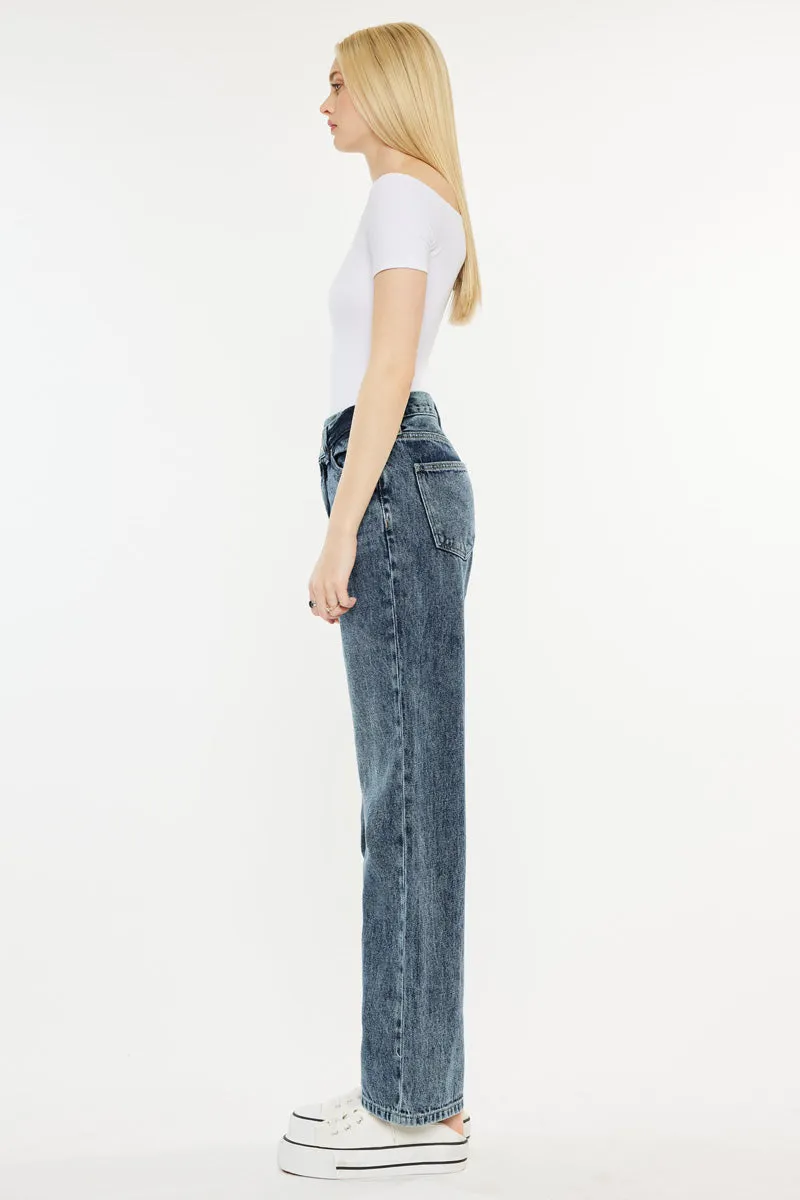 Kora High Rise 90's Straight Leg Jeans