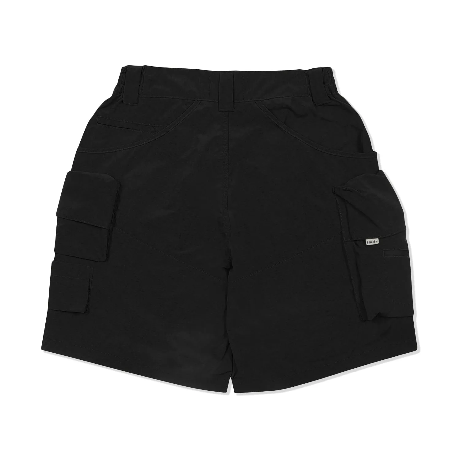 LAKH Men Twelve Pockets Cargo Shorts Black