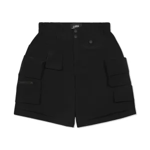 LAKH Men Twelve Pockets Cargo Shorts Black
