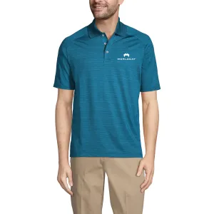 Land's End Rapid Dry Tonal Stripe Polo - Aegean Sea