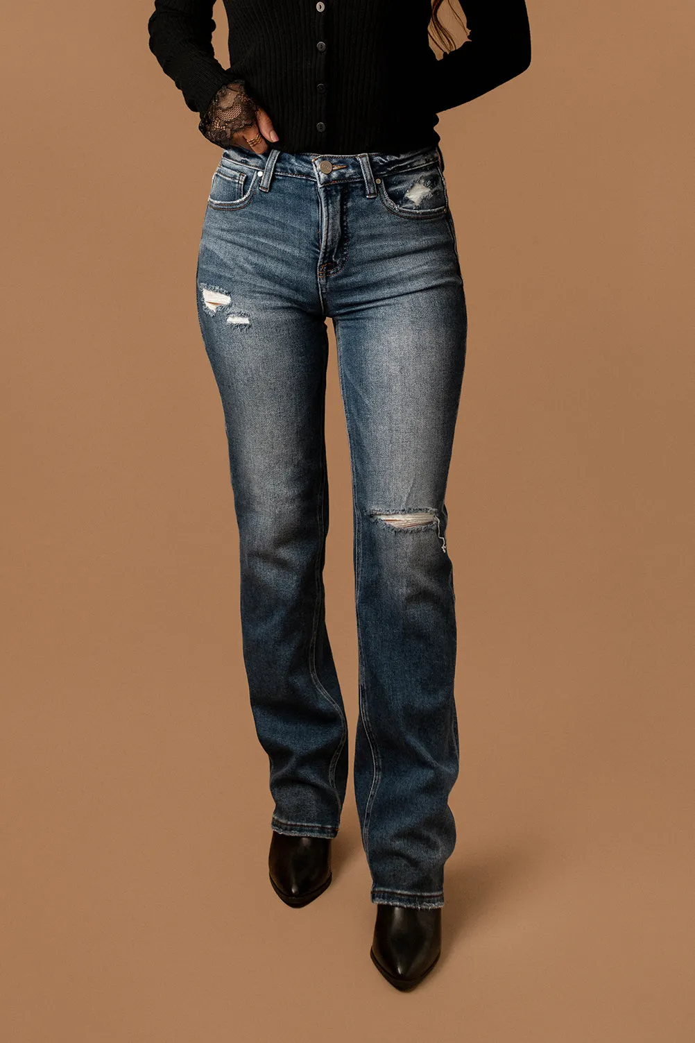 Lauren High-Rise Tummy Control Straight Jeans