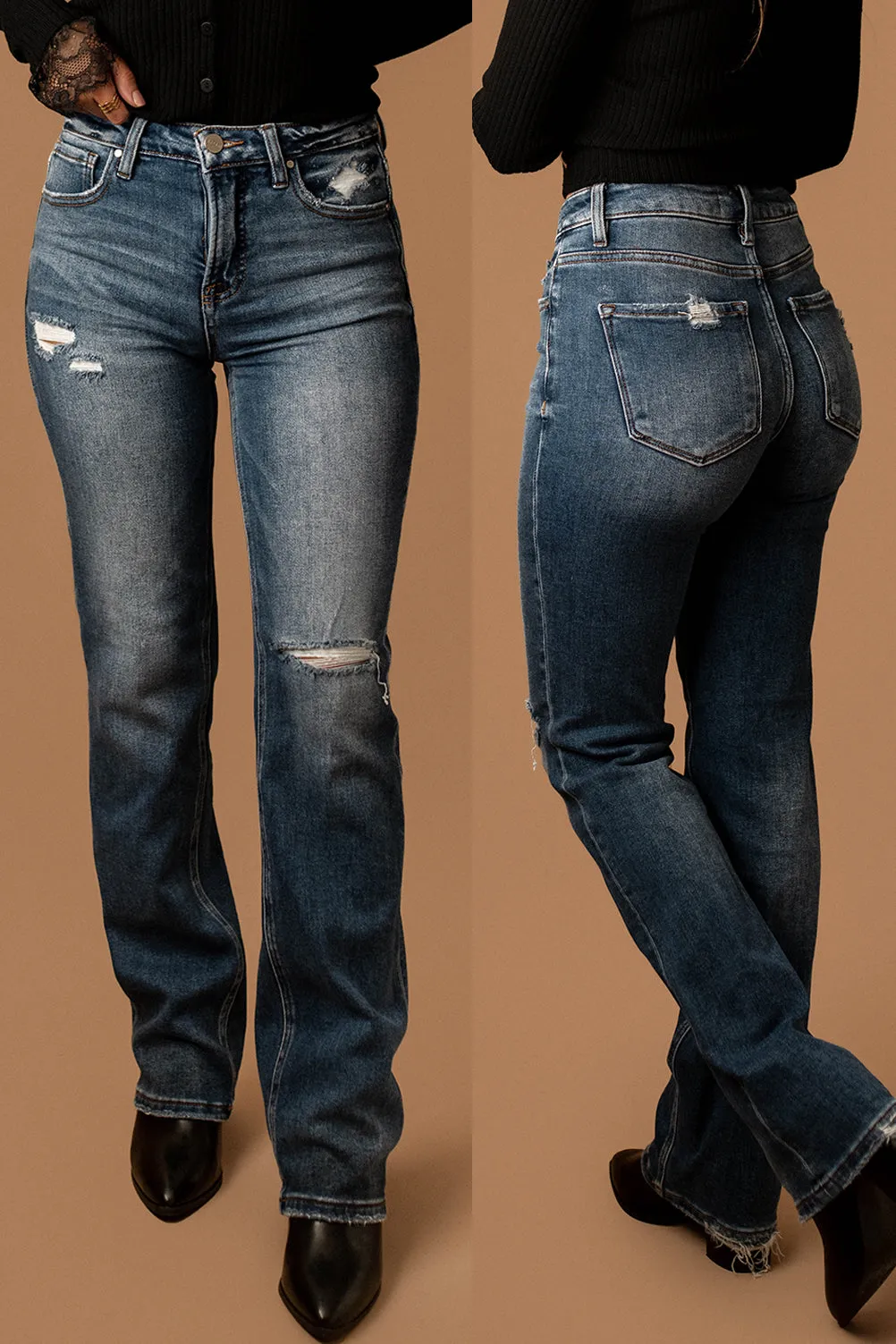 Lauren High-Rise Tummy Control Straight Jeans