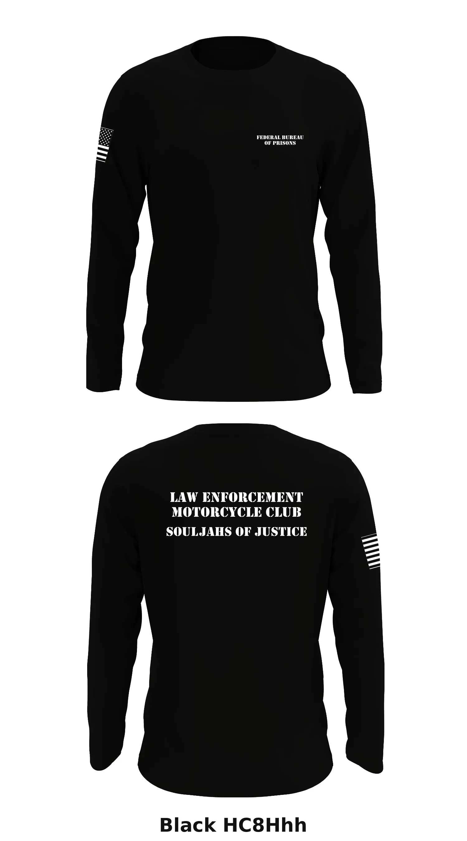 Law Enforcement Motorcycle Club: Souljah of Justice Store 1 Core Men's LS Performance Tee - HC8Hhh