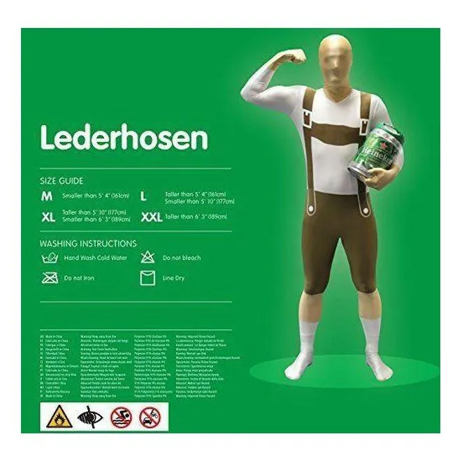Lederhosen Morphsuit Adult Costume