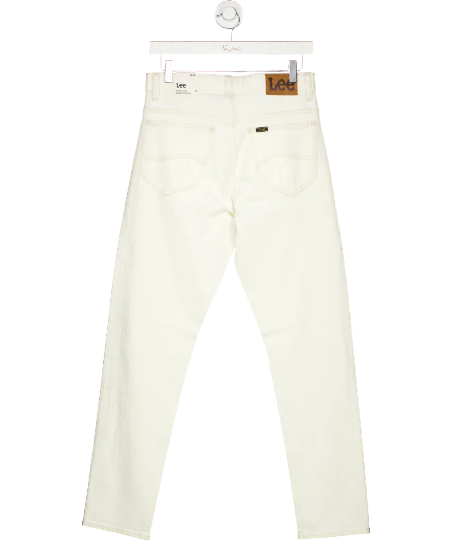 Lee White Rider Slim Straight Jeans W28