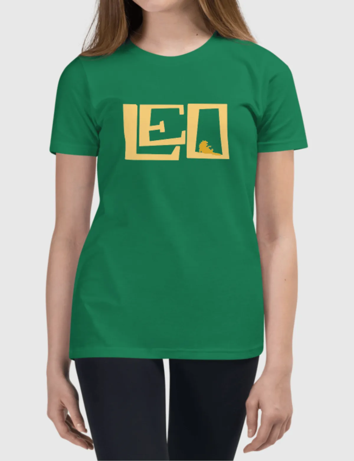 Leo Youth Logo Short Sleeve T-Shirt [Green]