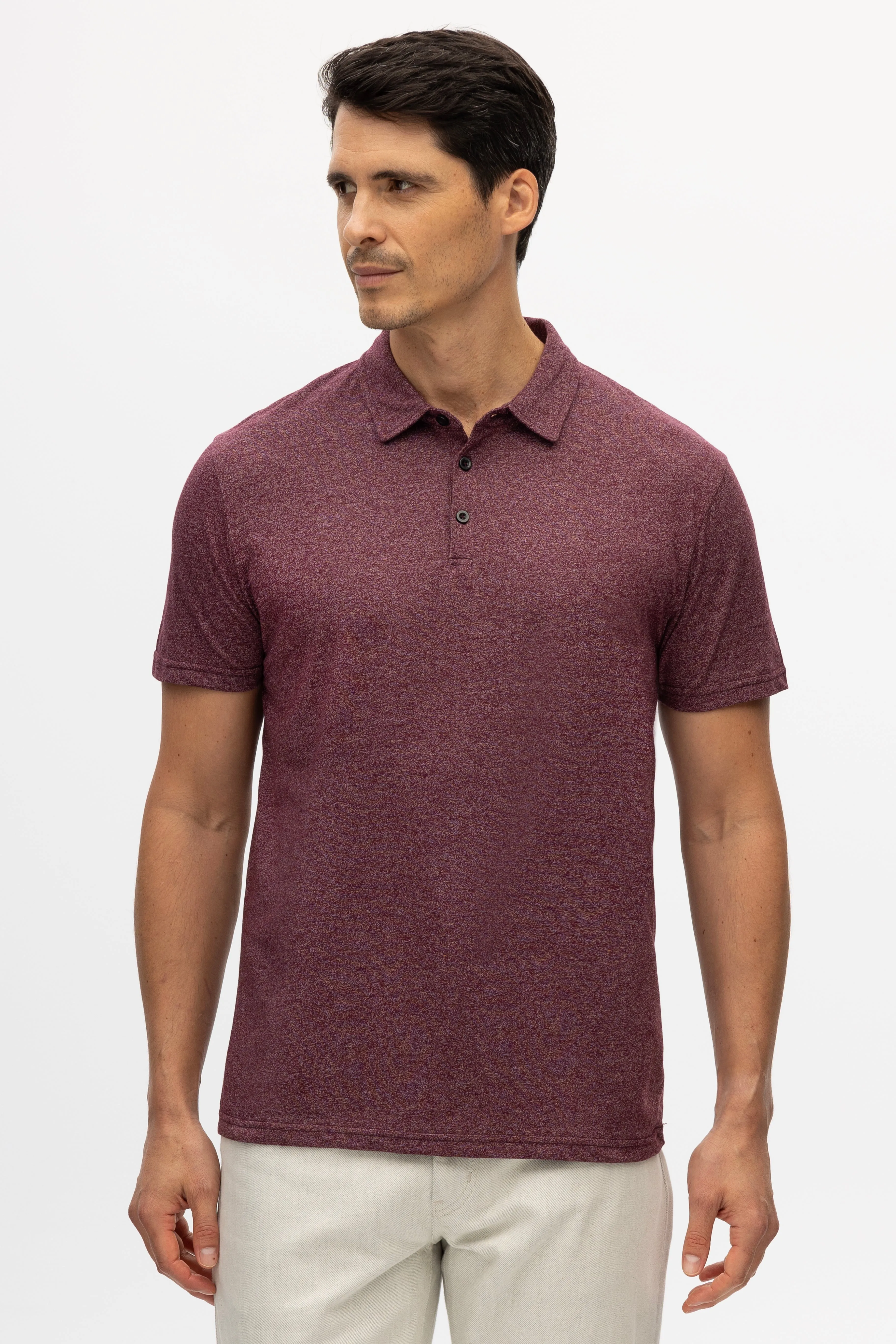 Leon Burgundy Polo