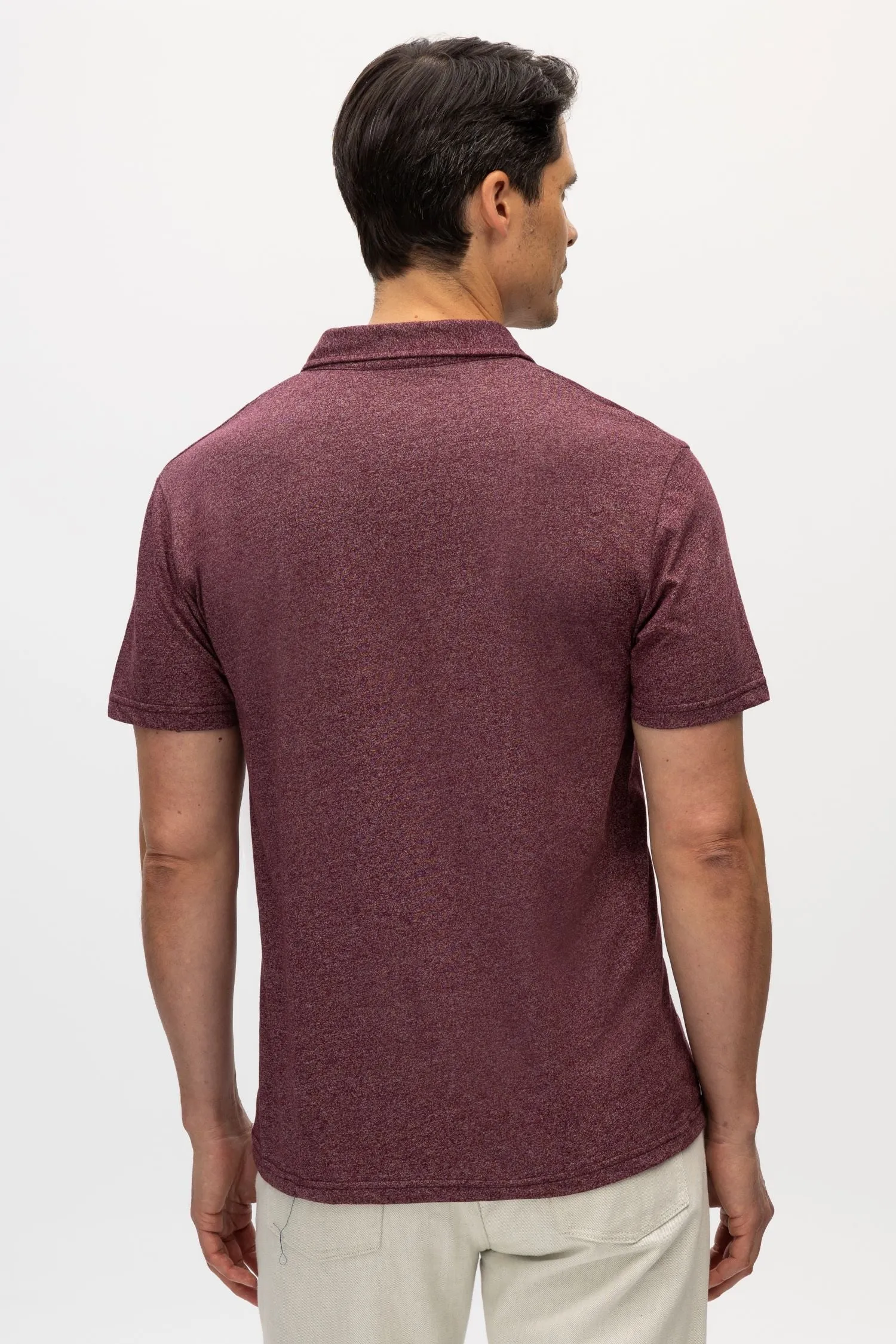 Leon Burgundy Polo