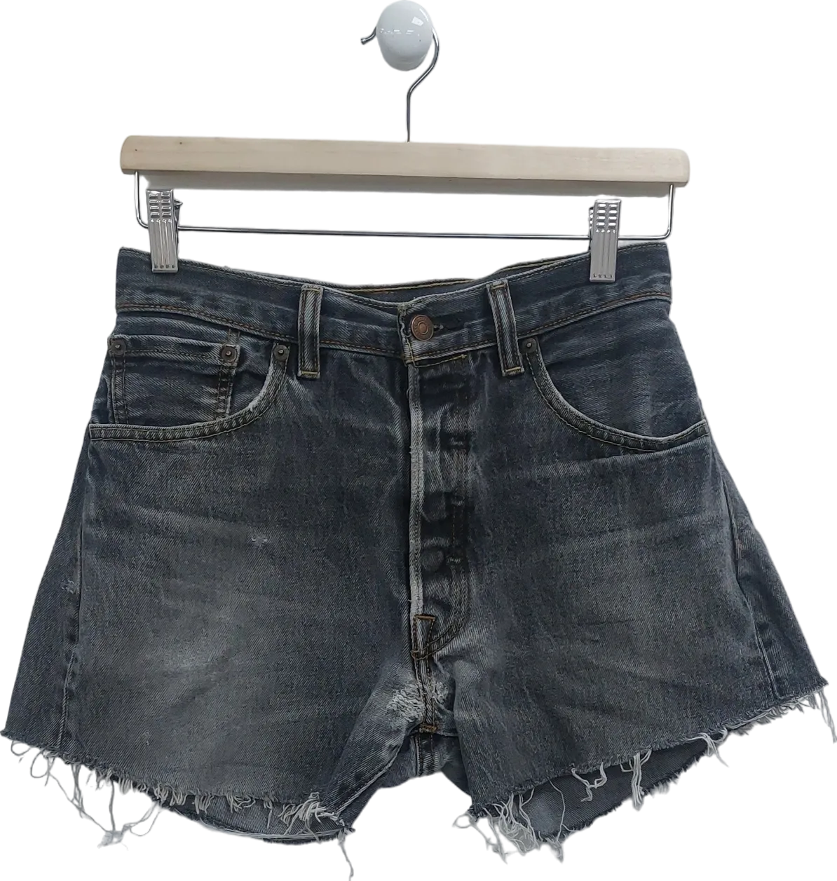 levis Black 501 Original Denim Shorts W31