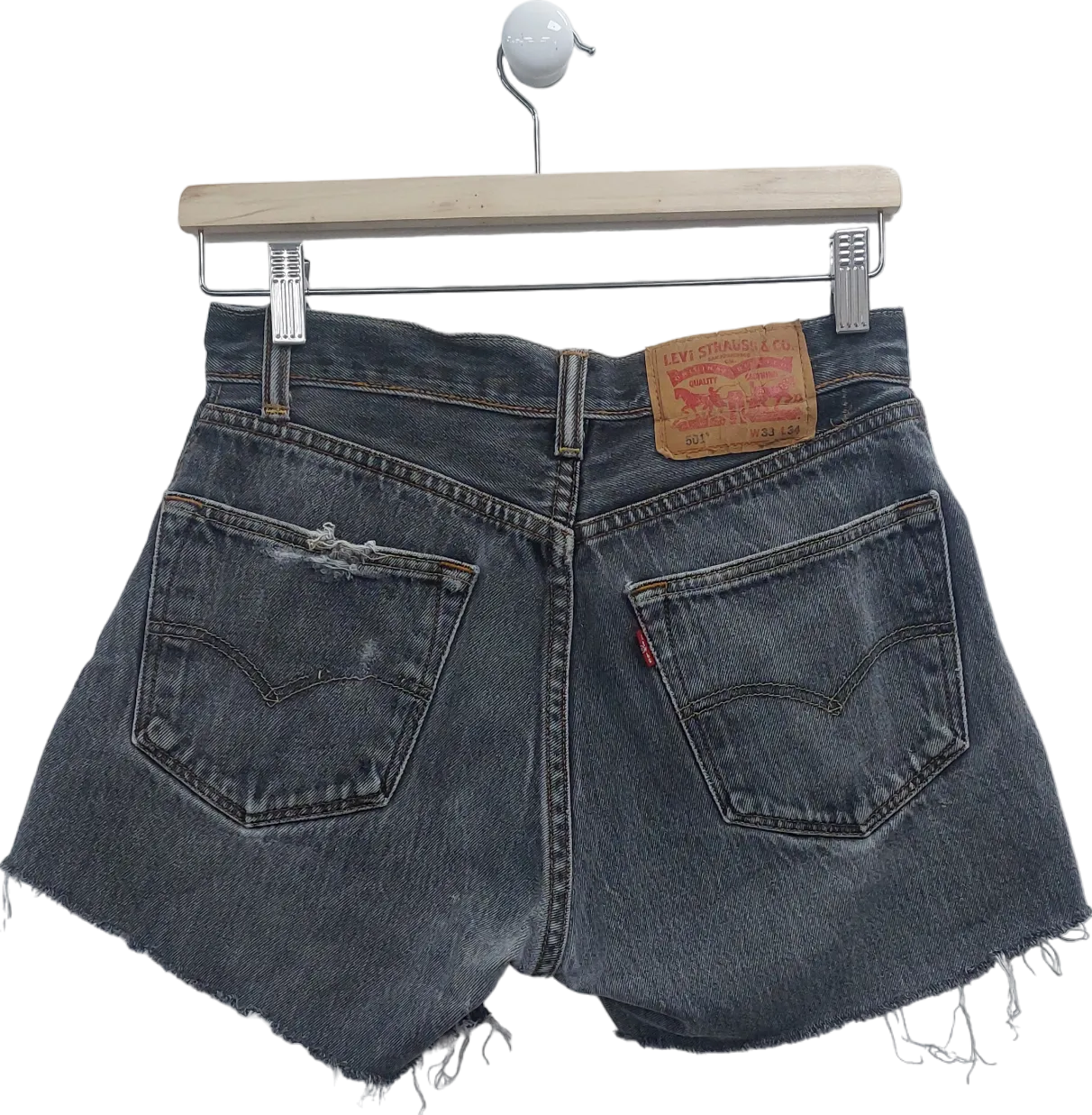 levis Black 501 Original Denim Shorts W31