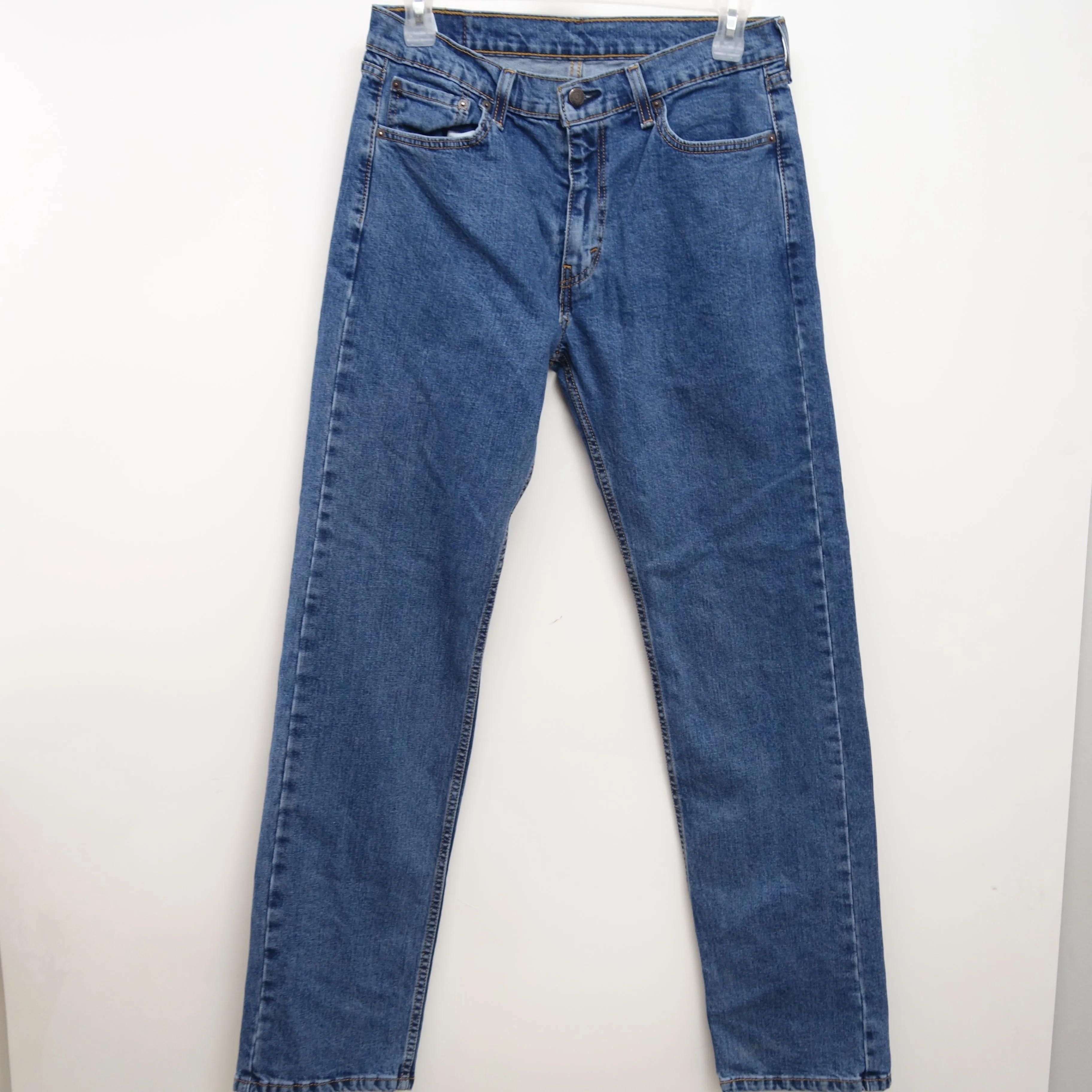 Levi's Mens 505 1765 Regular Fit Straight Leg Medium Denim Jeans 33 x 34