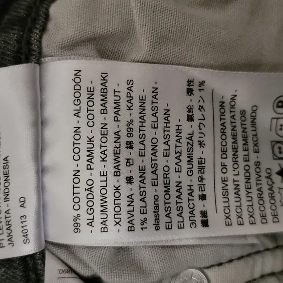 Levi's Premium High Rise Denim Shorts Size 24