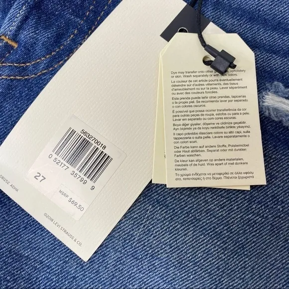 Levi’s Women’s 501 High Rise Denim Jean Shorts 27