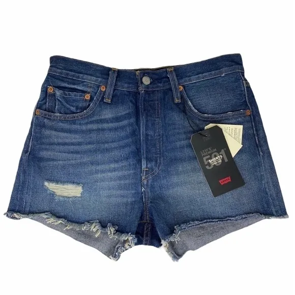 Levi’s Women’s 501 High Rise Denim Jean Shorts 27