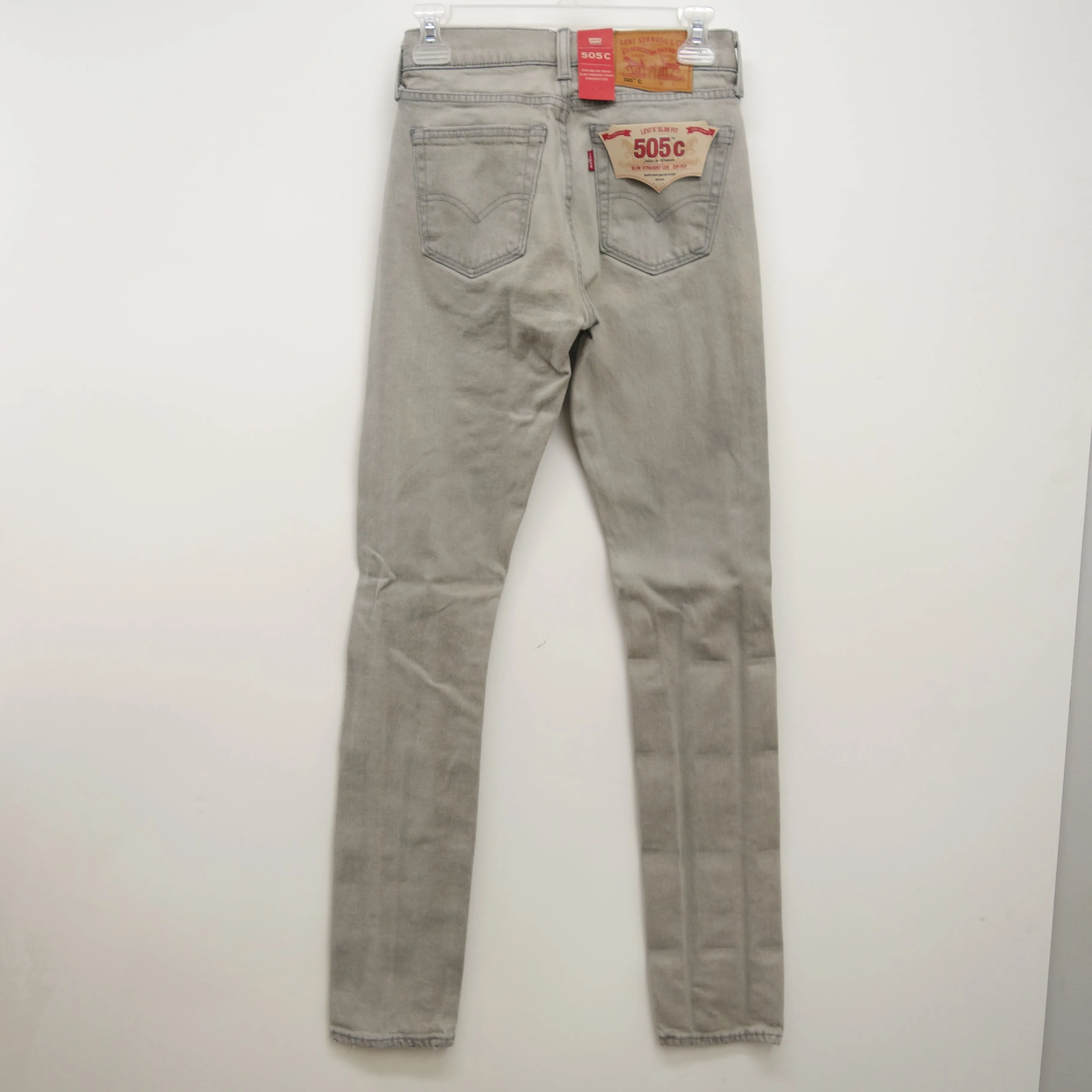 Levi's Womens 505 C Gray Slim Straight Leg Denim Jeans Size 10M / 30 x 30