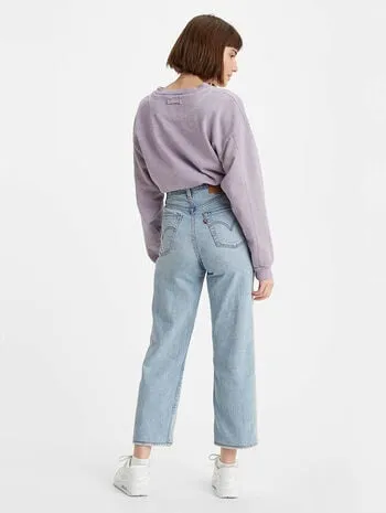 Levi's Womens Ribcage Straight Ankle Jeans - Middle Road