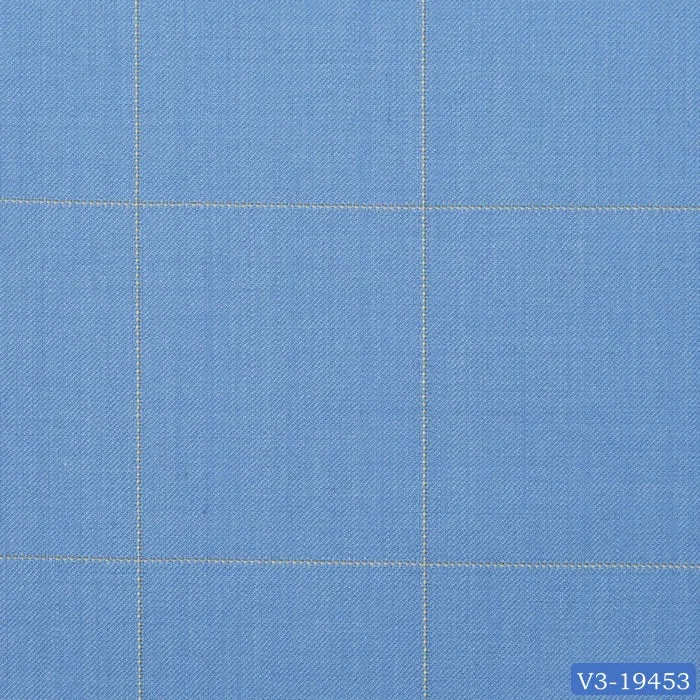 Light Blue with Yellow Windowpane Suit