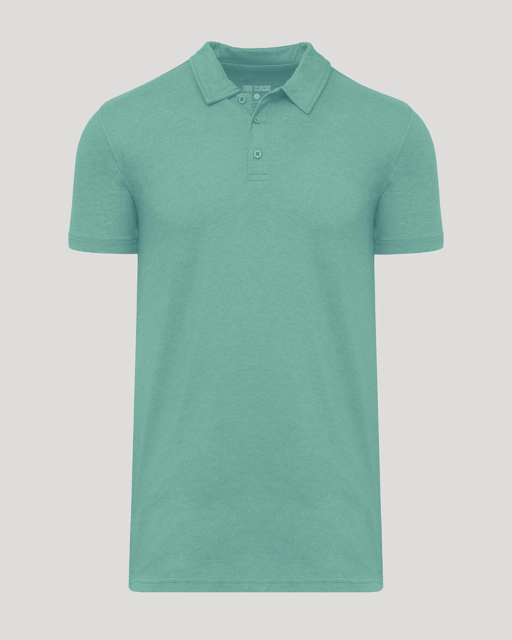 Light Heather Greenery Short Sleeve Tall Polo